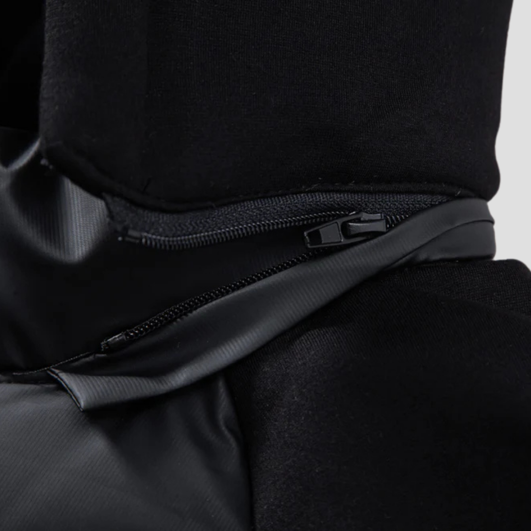 Hooded Puffer Jacket Mens Down Insulated Zip Cotton