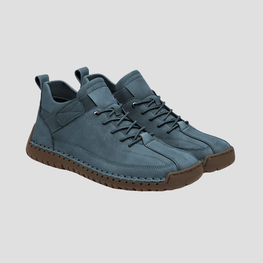 Mens High Top Loafers Olive Comfort Faux Leather