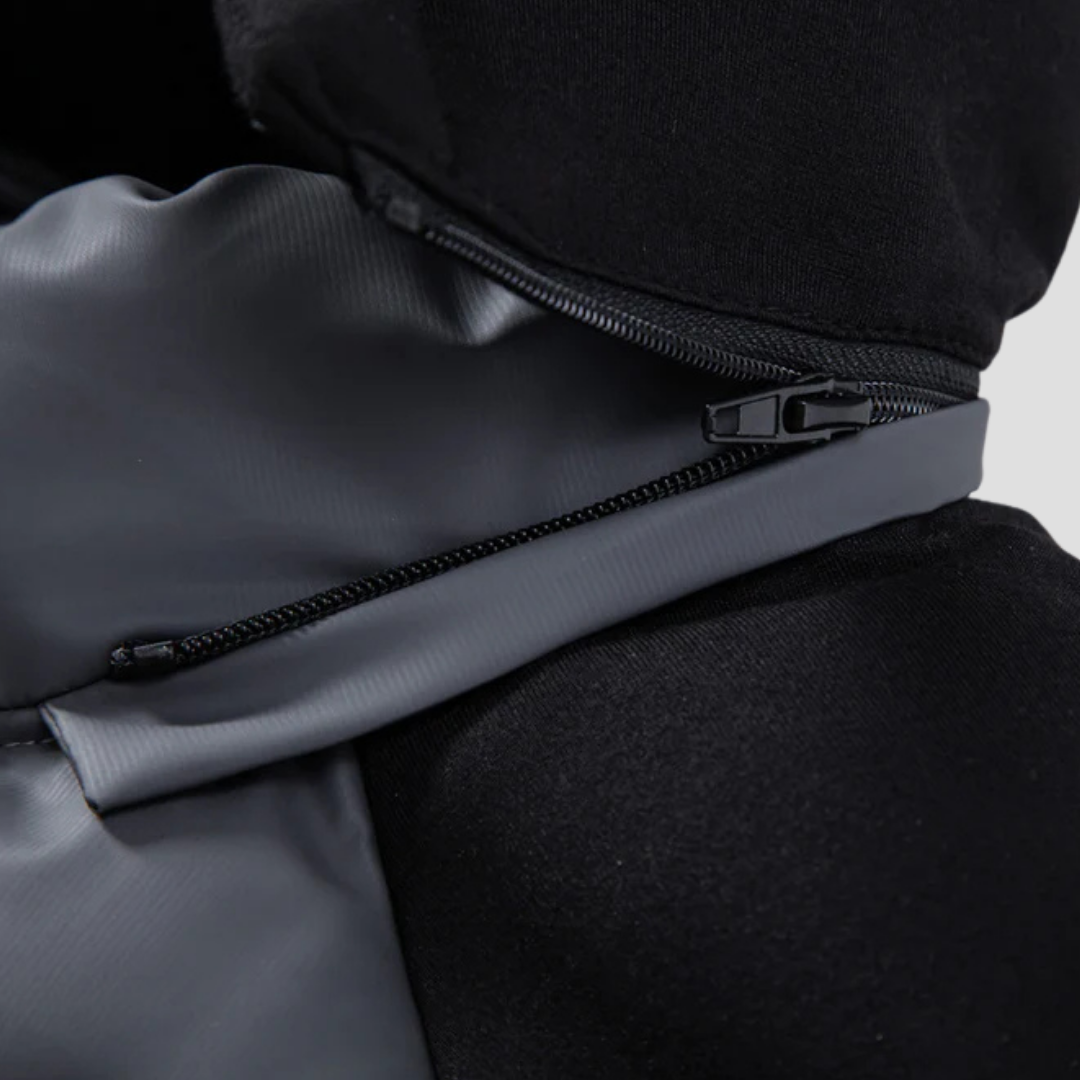 Hooded Puffer Jacket Mens Down Insulated Zip Cotton