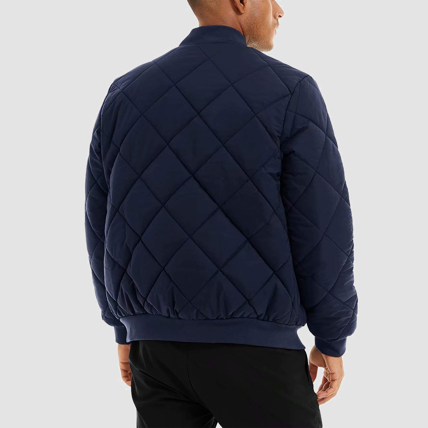 Bomber Jacket Men Thickened Windproof Fleece Casual