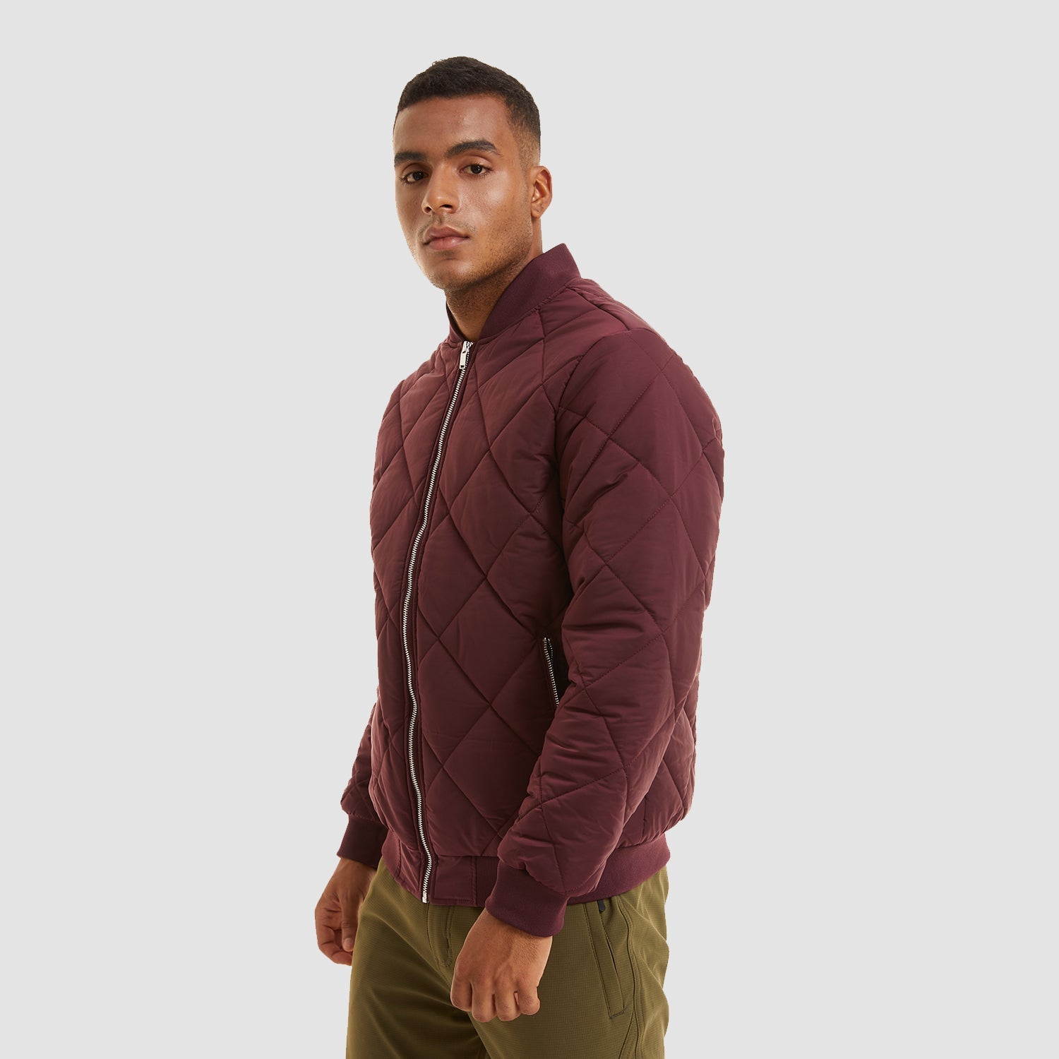 Bomber Jacket Men Thickened Windproof Fleece Casual