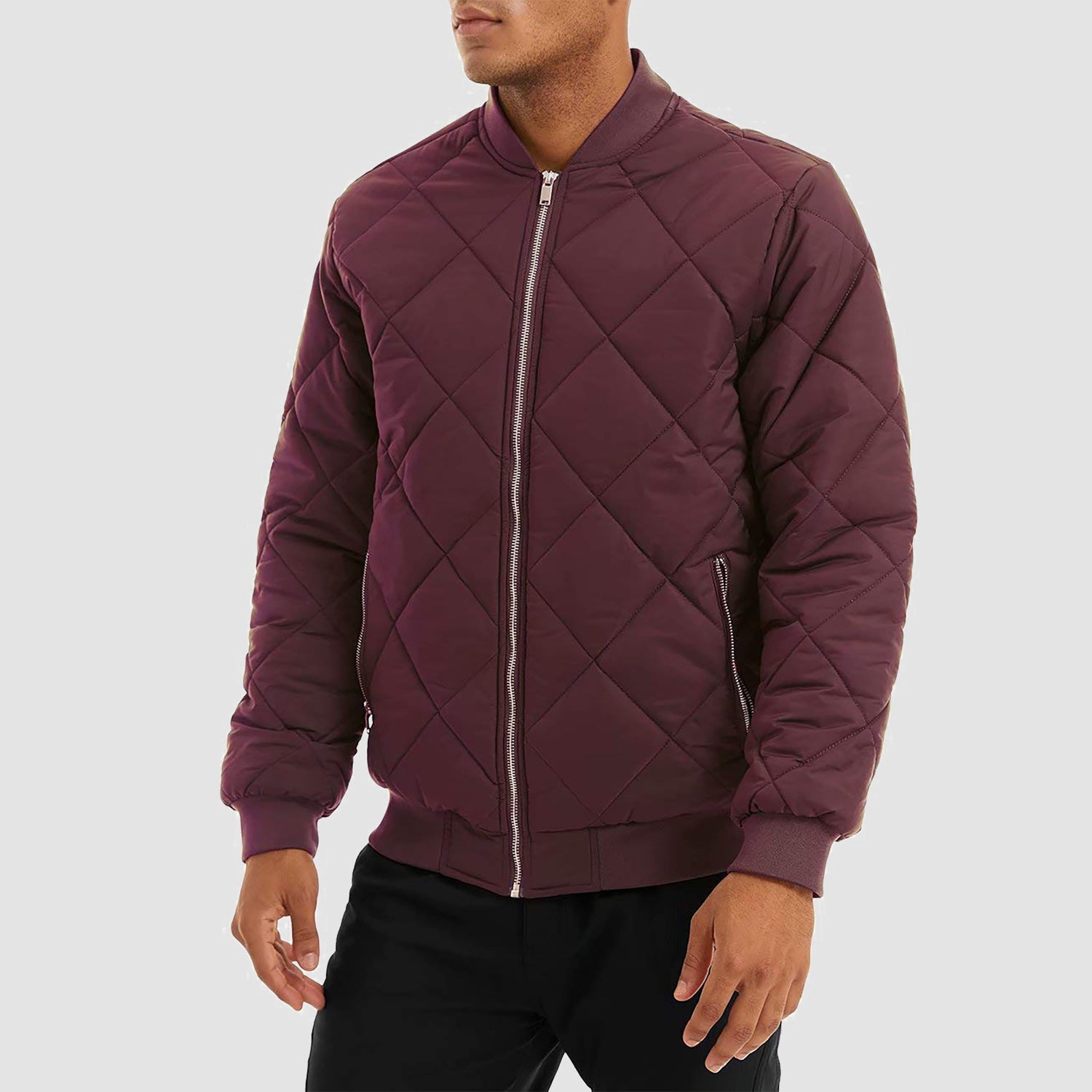 Bomber Jacket Men Thickened Windproof Fleece Casual