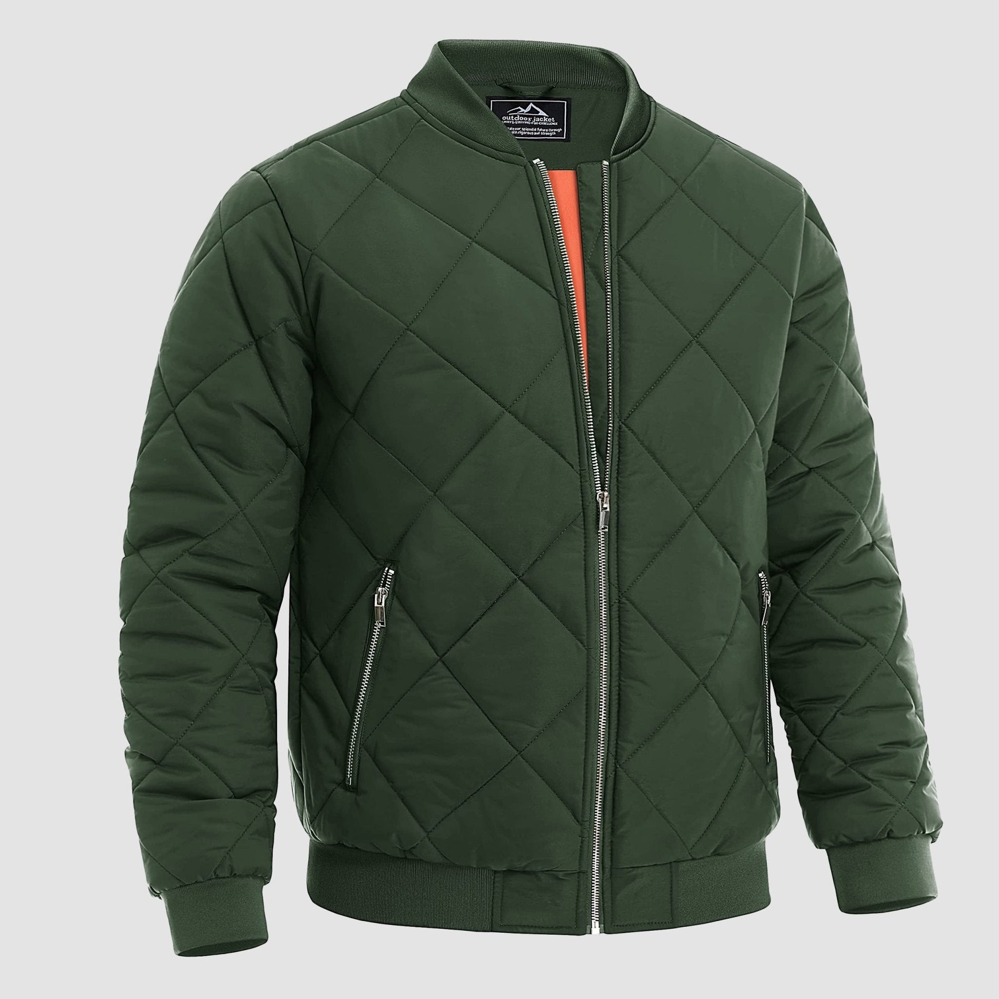 Bomber Jacket Men Thickened Windproof Fleece Casual