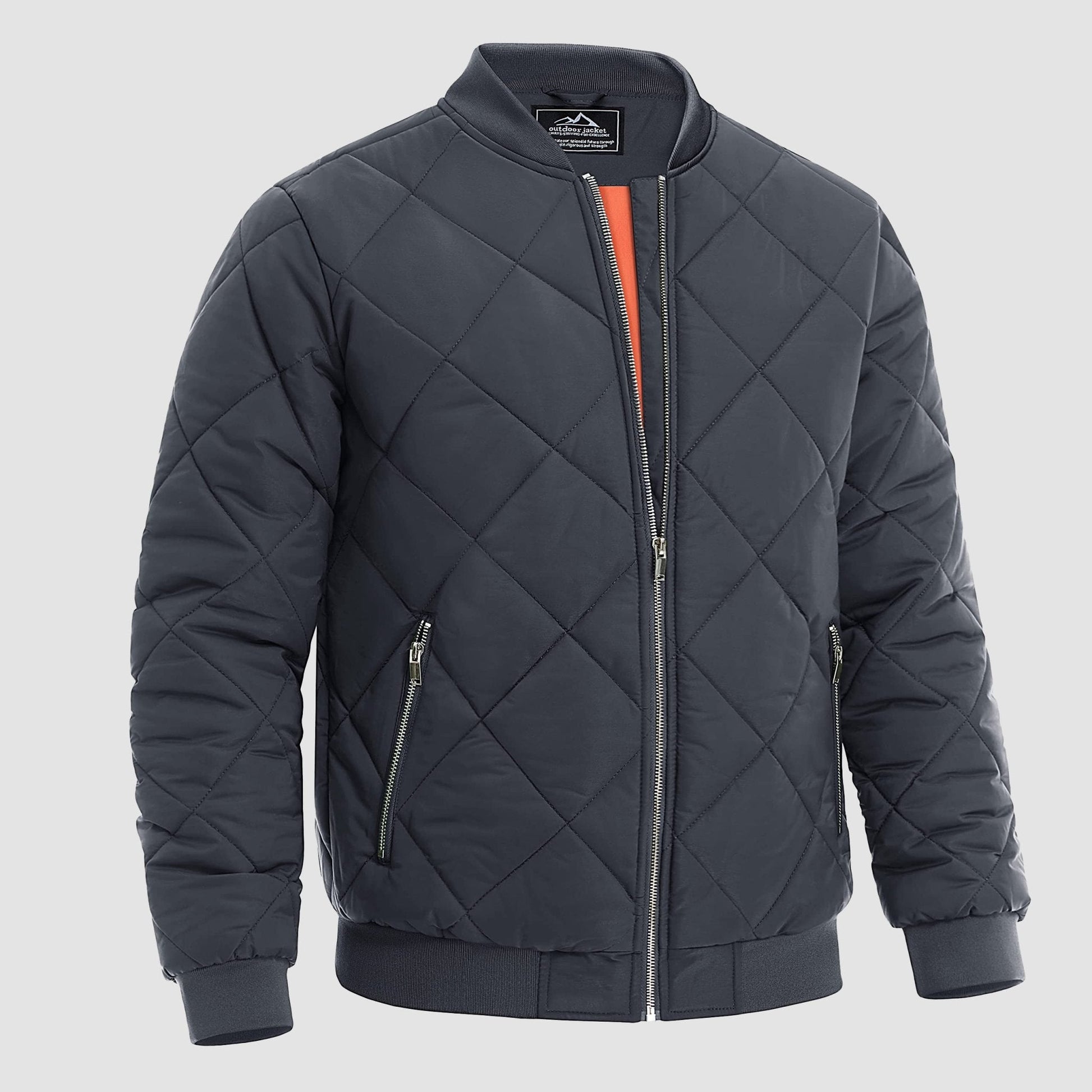 Bomber Jacket Men Thickened Windproof Fleece Casual