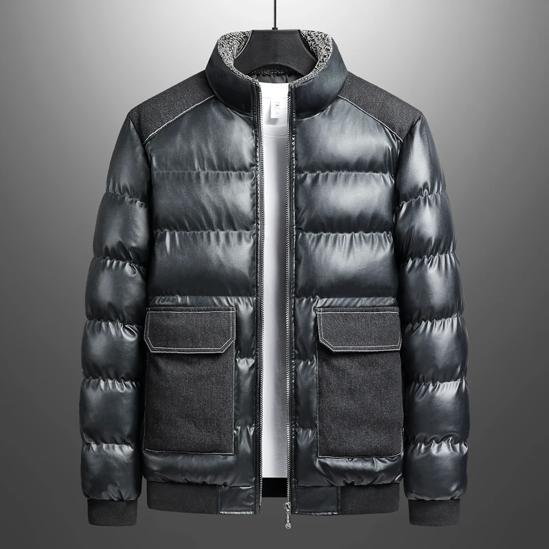 Puffer Jacket Urban Oversized Quilted Satin Blend Casual