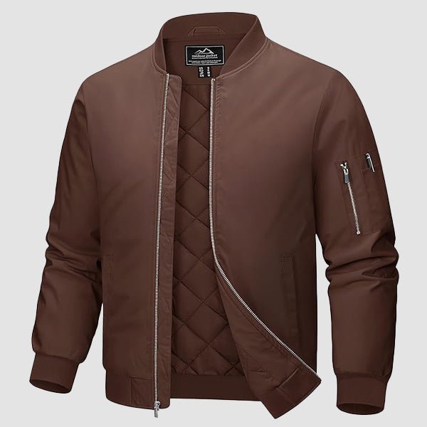 Bomber Jacket Urban Regular Fit Quilted Windproof Polyester